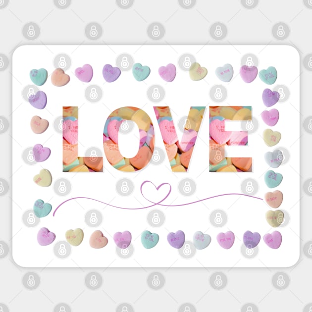 Candy LOVE Sticker by Mazzlo Shop